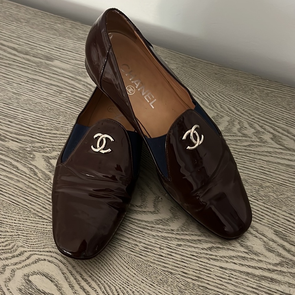 Chanel shoes flat loafers